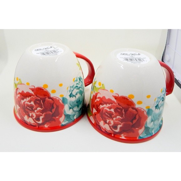 The Pioneer Woman Blossom Jubilee Coffee Cup Mug Latte Stoneware 16 Oz Set of 2 - Picture 9 of 12